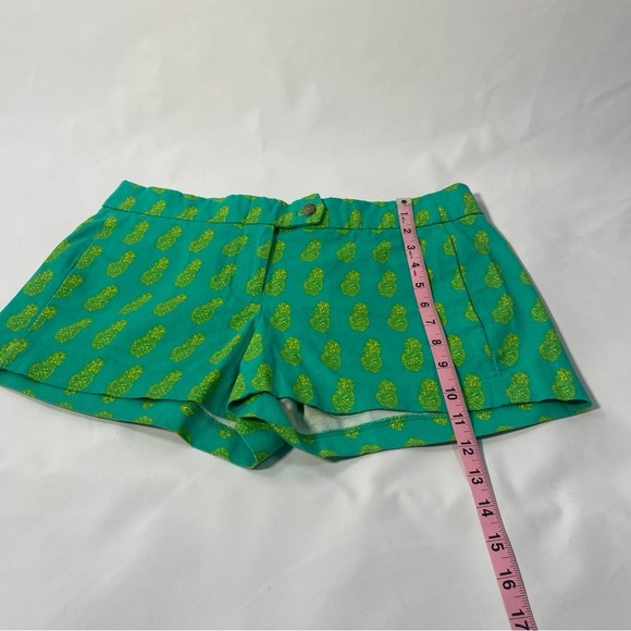J. Crew green yellow pineapple shorts.Size 4 - Picture 3 of 9